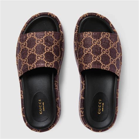 gucci slides cheap women's|Gucci slides with fur women.